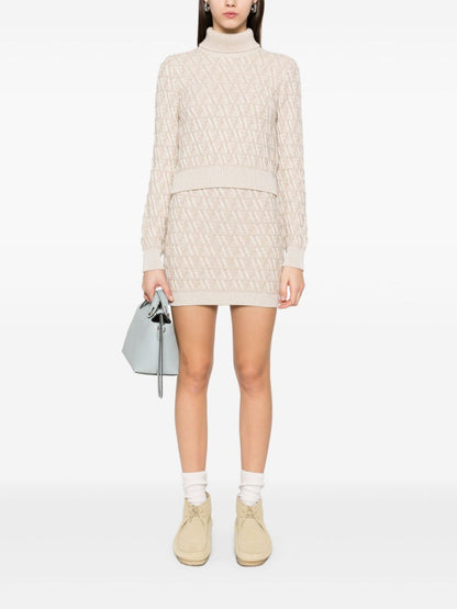 Wool and cashmere mini skirt