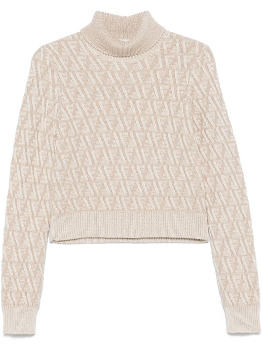 Wool and cashmere turtle-neck jumper