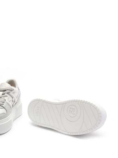 Fendi match leather sneakers