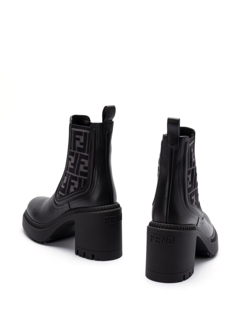 Domino leather boots