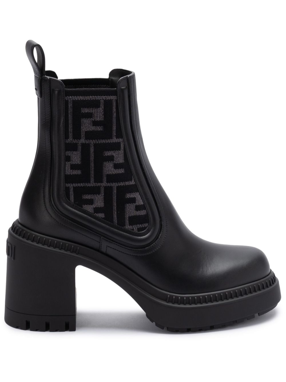 Domino leather boots