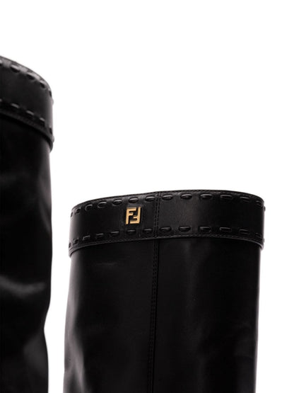 Fendi show leather boots