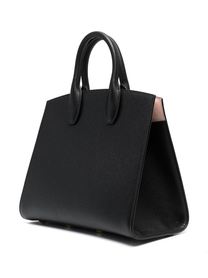 The studio box medium leather handbag