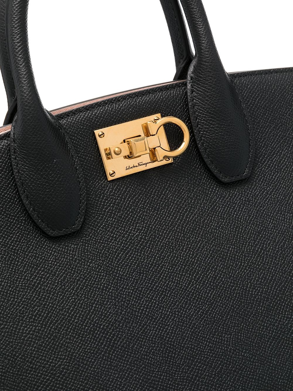 The studio box medium leather handbag