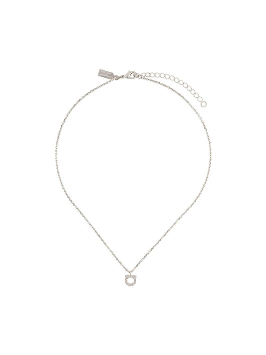 Gancini crystal small necklace