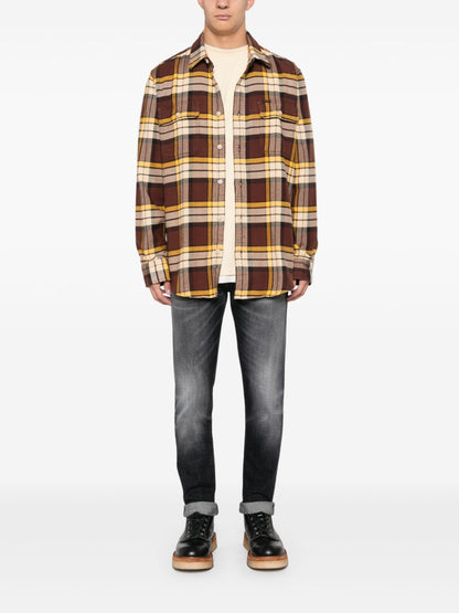 Checked flannel shirt