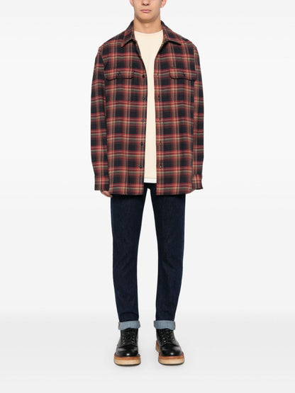 Checked flannel shirt