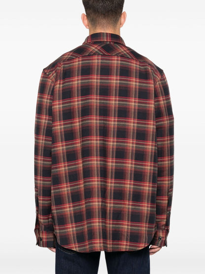 Checked flannel shirt