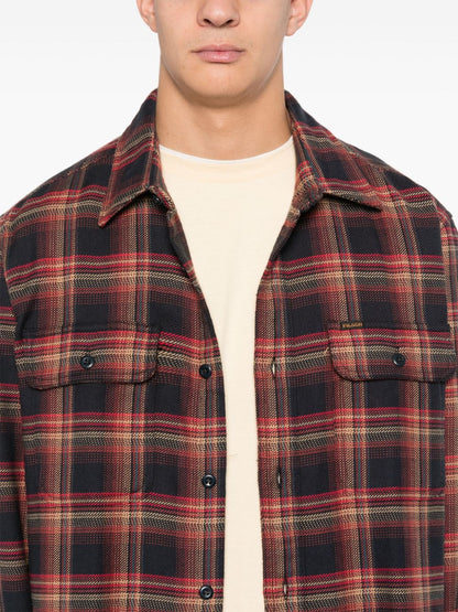 Checked flannel shirt