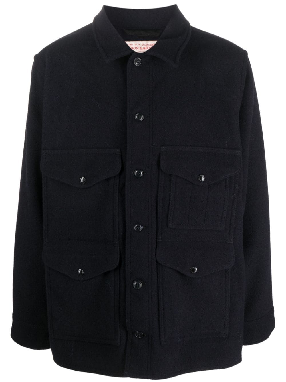 Wool shirt jacket