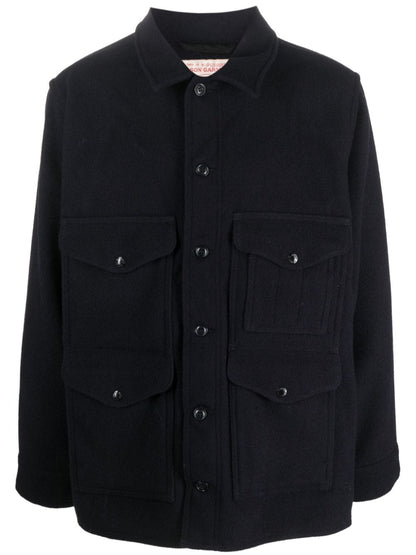 Wool shirt jacket