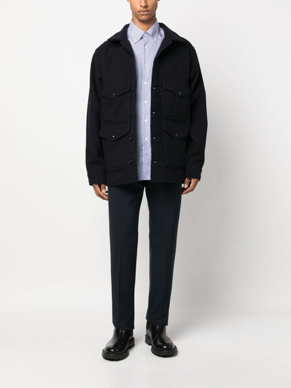 Wool shirt jacket