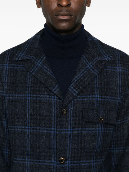 Wool single-breasted jacket