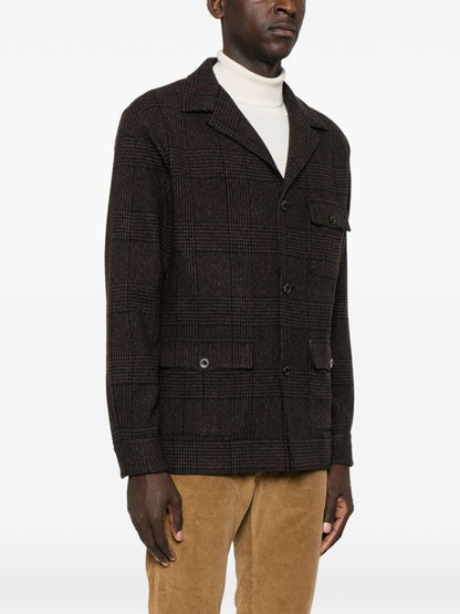 Wool single-breasted jacket