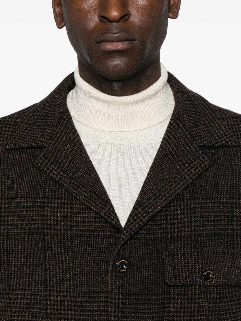 Wool single-breasted jacket