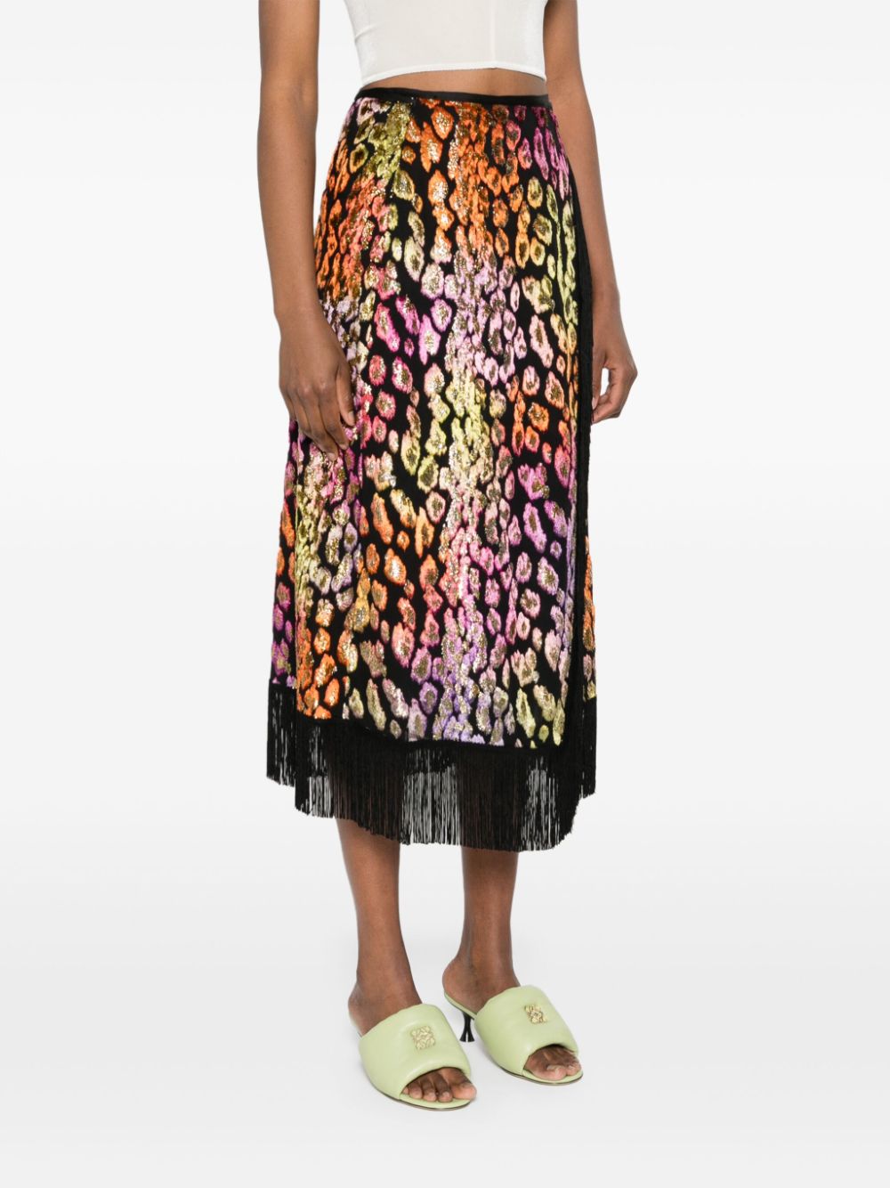 Printed sargong skirt