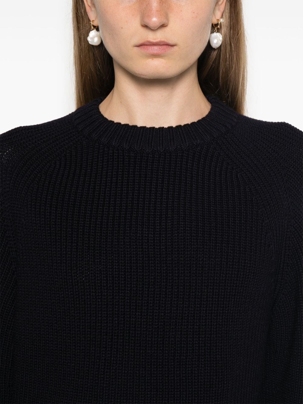 Wool crewneck sweater