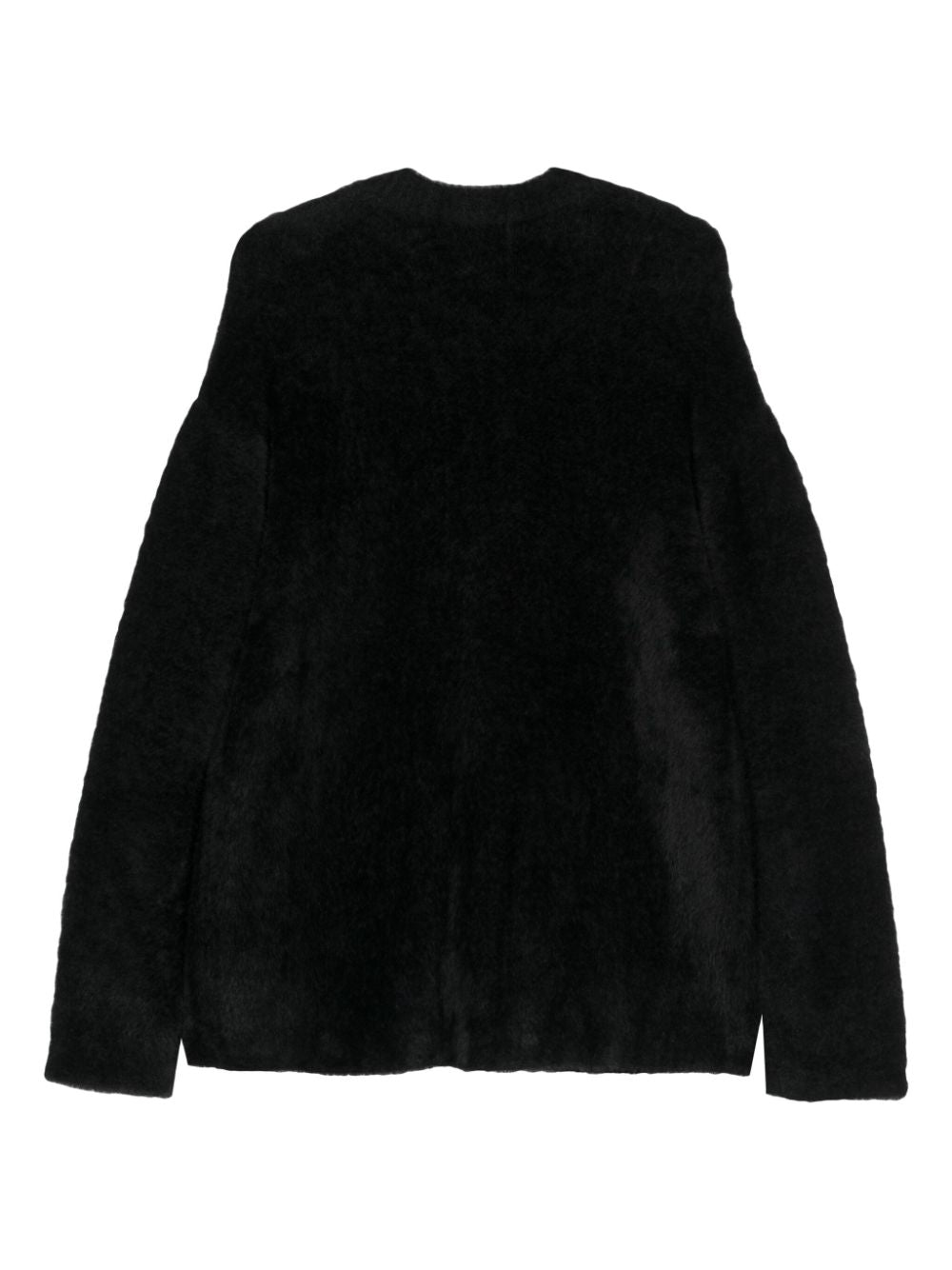 Velvet fur cardigan