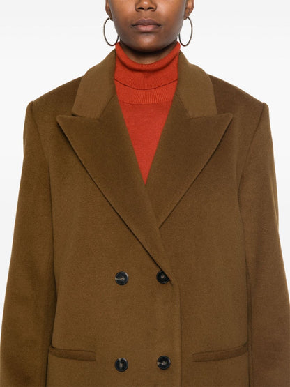 Cashmere blend double-breasted coat