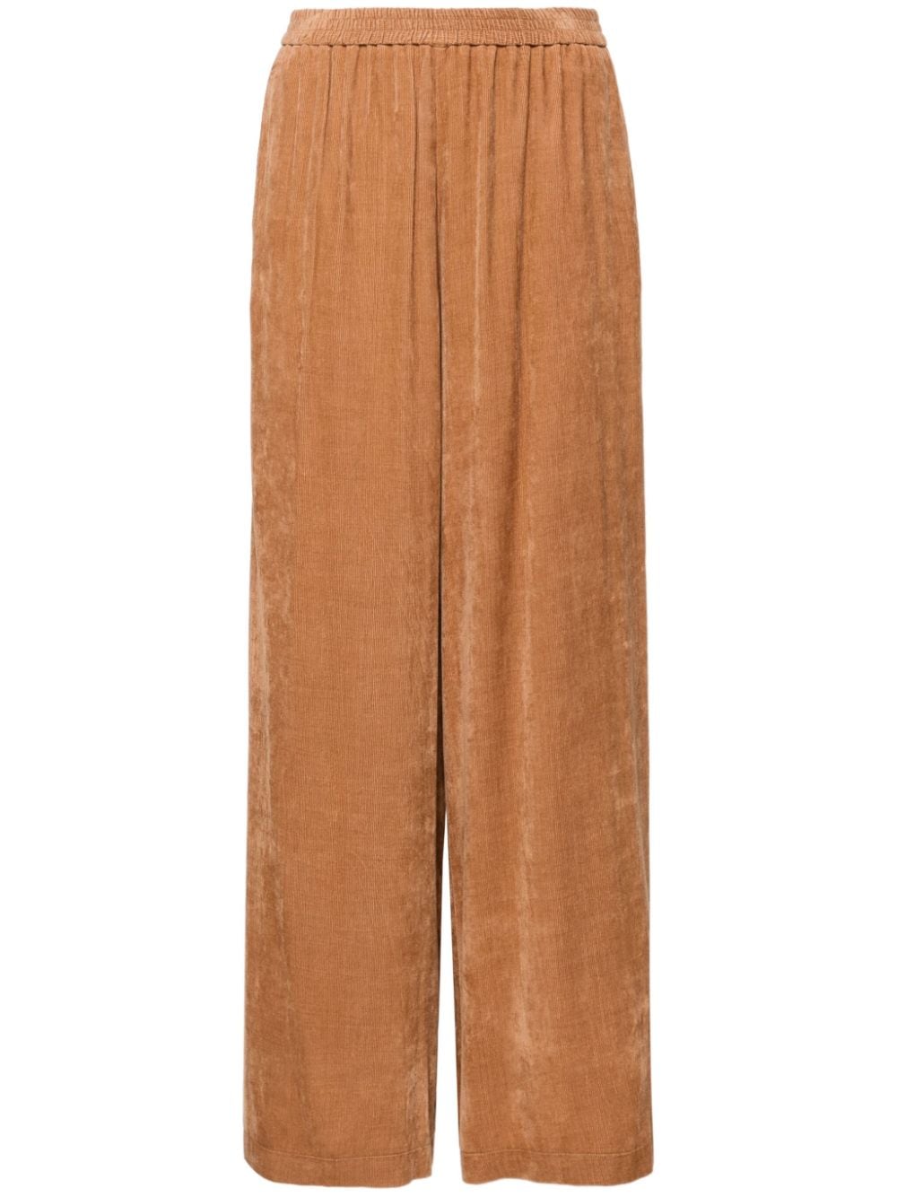 Corduroy wide-leg trousers