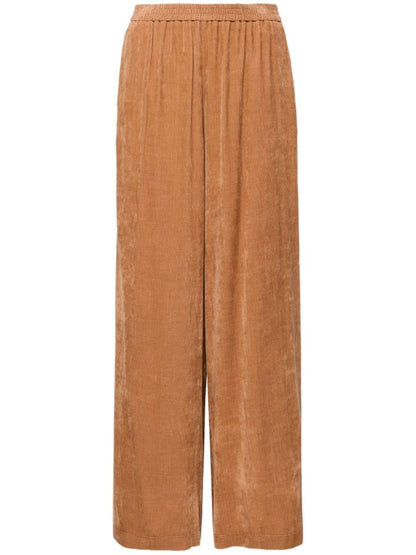 Corduroy wide-leg trousers