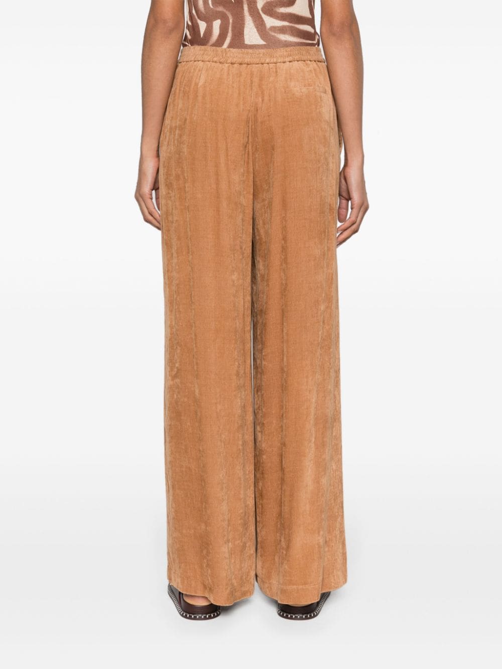 Corduroy wide-leg trousers