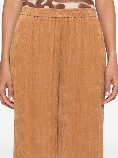 Corduroy wide-leg trousers