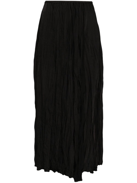 Pleated midi skirt