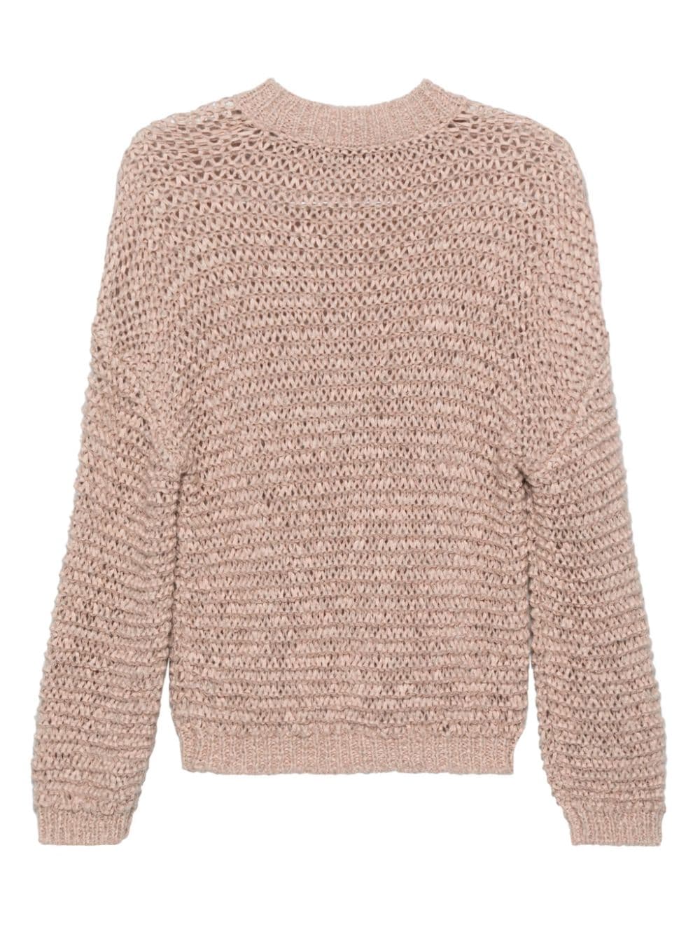 Bouclé crewneck sweater