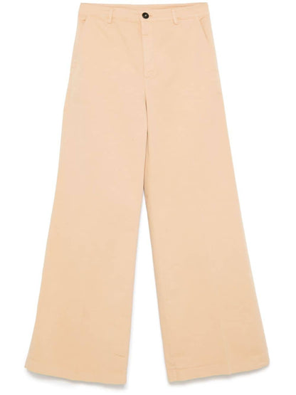 Cotton wide-leg trousers