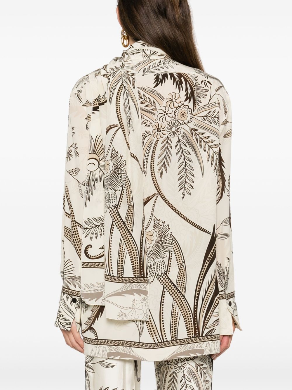 Printed silk shirt