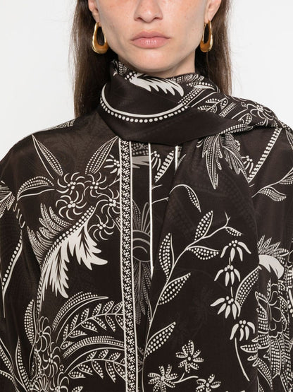 Printed silk shirt