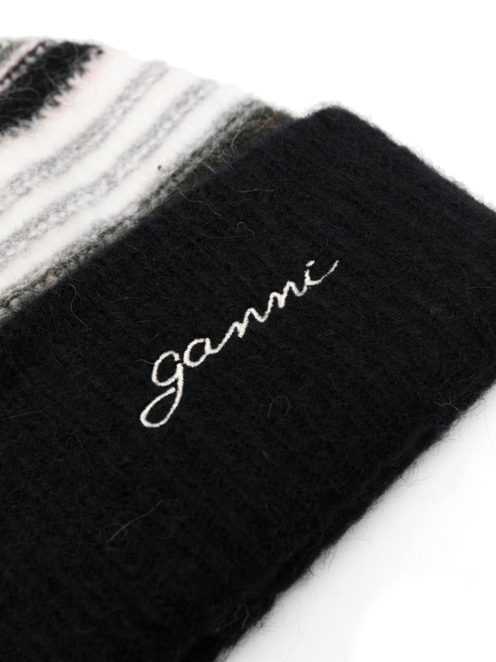 Striped wool beanie