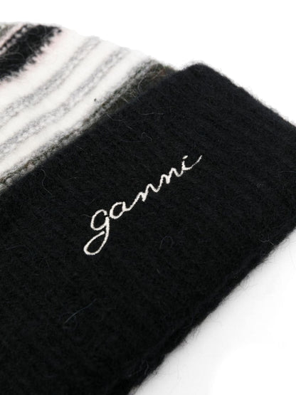 Striped wool beanie