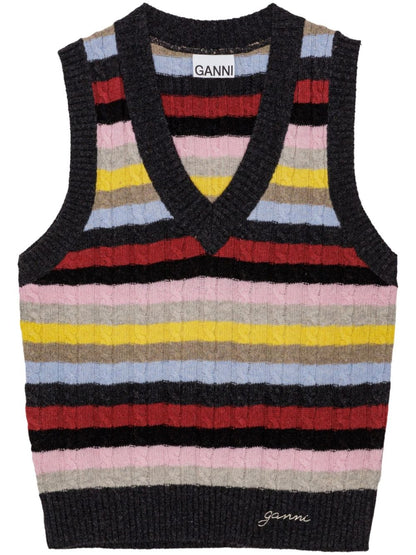 Wool v-necked vest