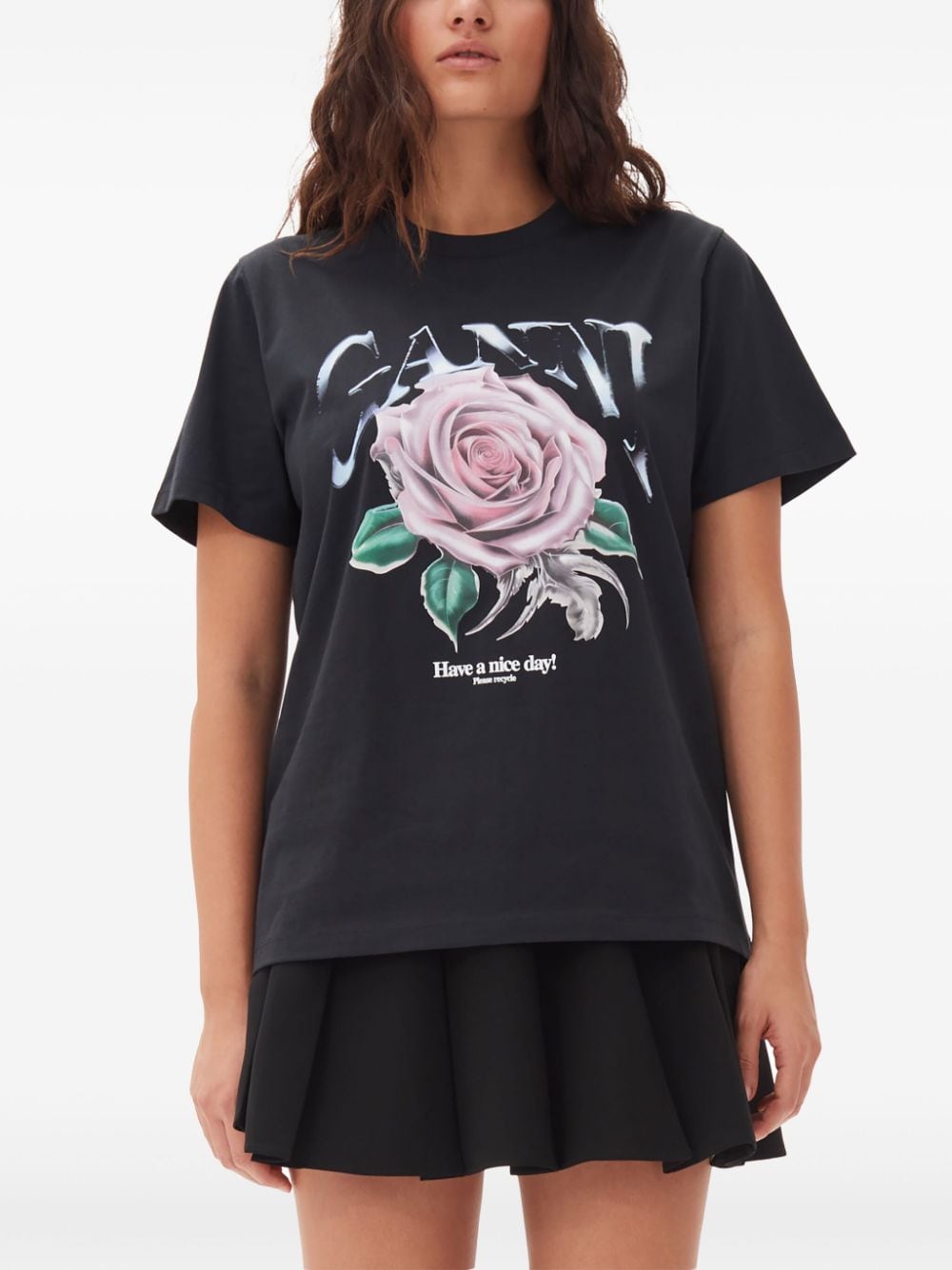 Rose organic cotton t-shirt