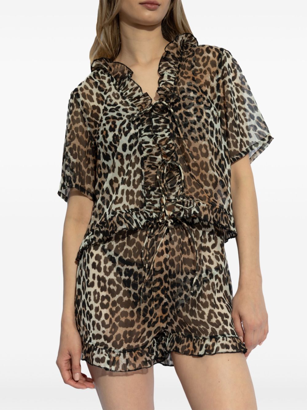 Leopard print blouse