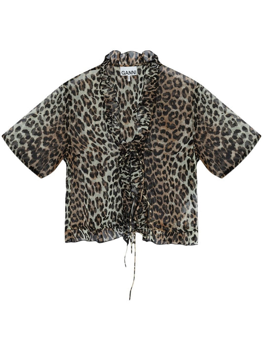 Leopard print blouse