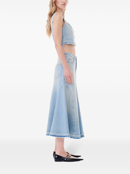 Organic cotton denim skirt