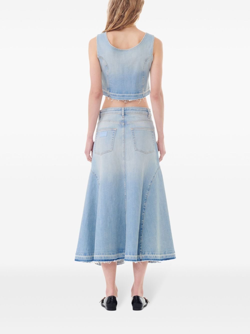 Organic cotton denim skirt