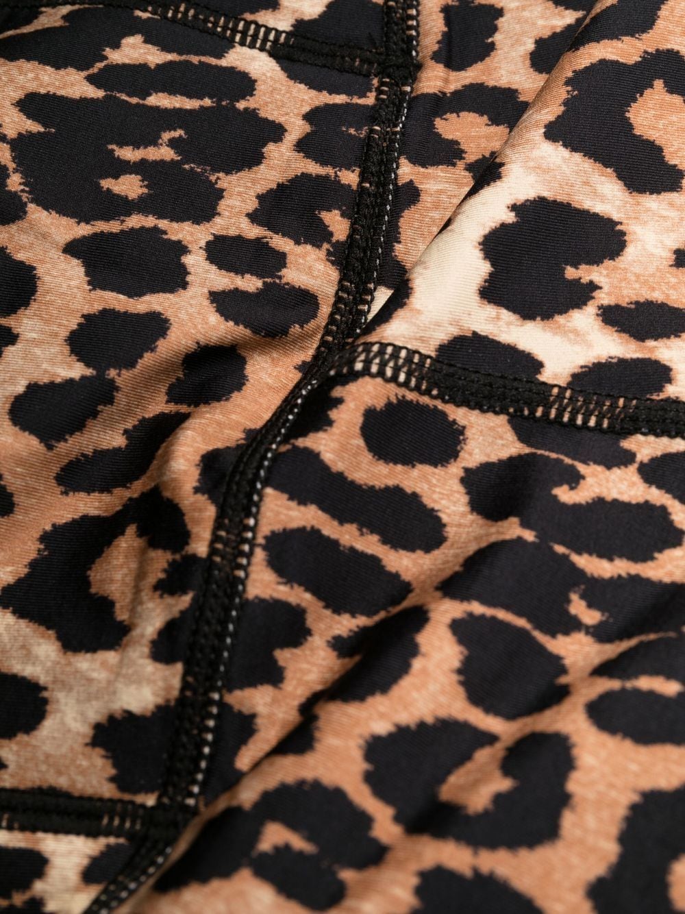 Leopard print nylon leggings