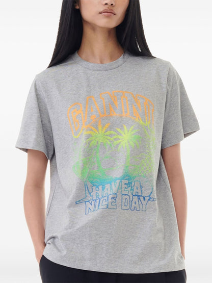 Holiday print organic cotton t-shirt