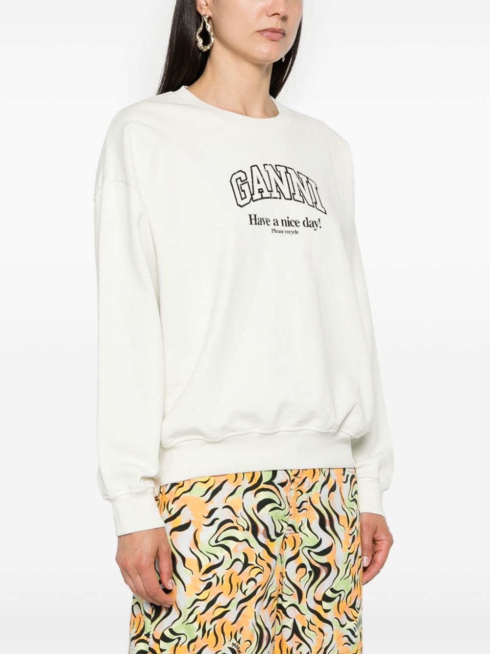 Organic cotton oversized sweatshirt