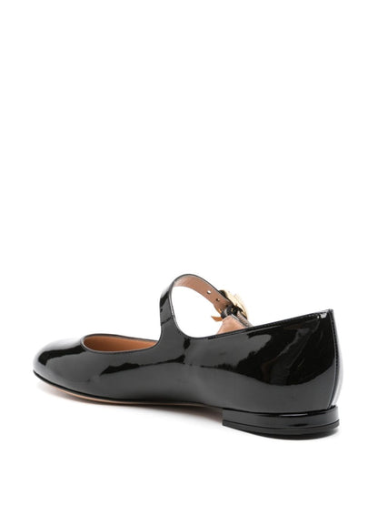 Mary ribbon 05 patent leather ballet flats