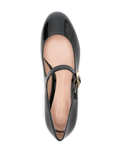 Mary ribbon 05 patent leather ballet flats