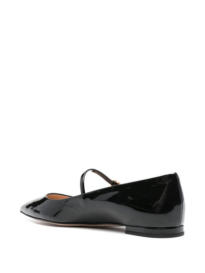 Ribbon jane patent leather ballet flats