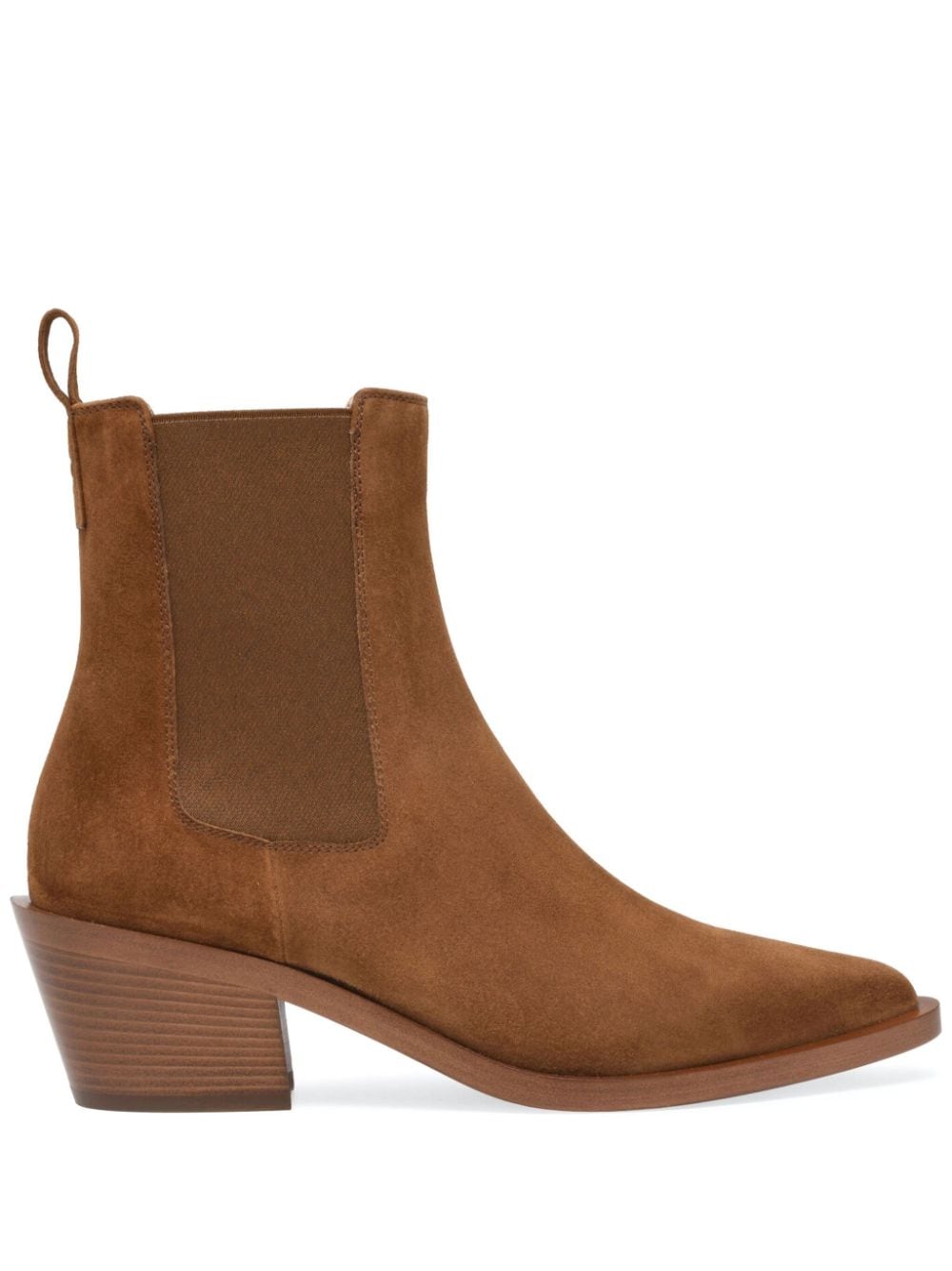 Suede leather boots