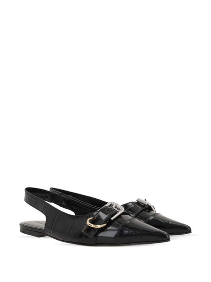 Voyou leather slingback ballets