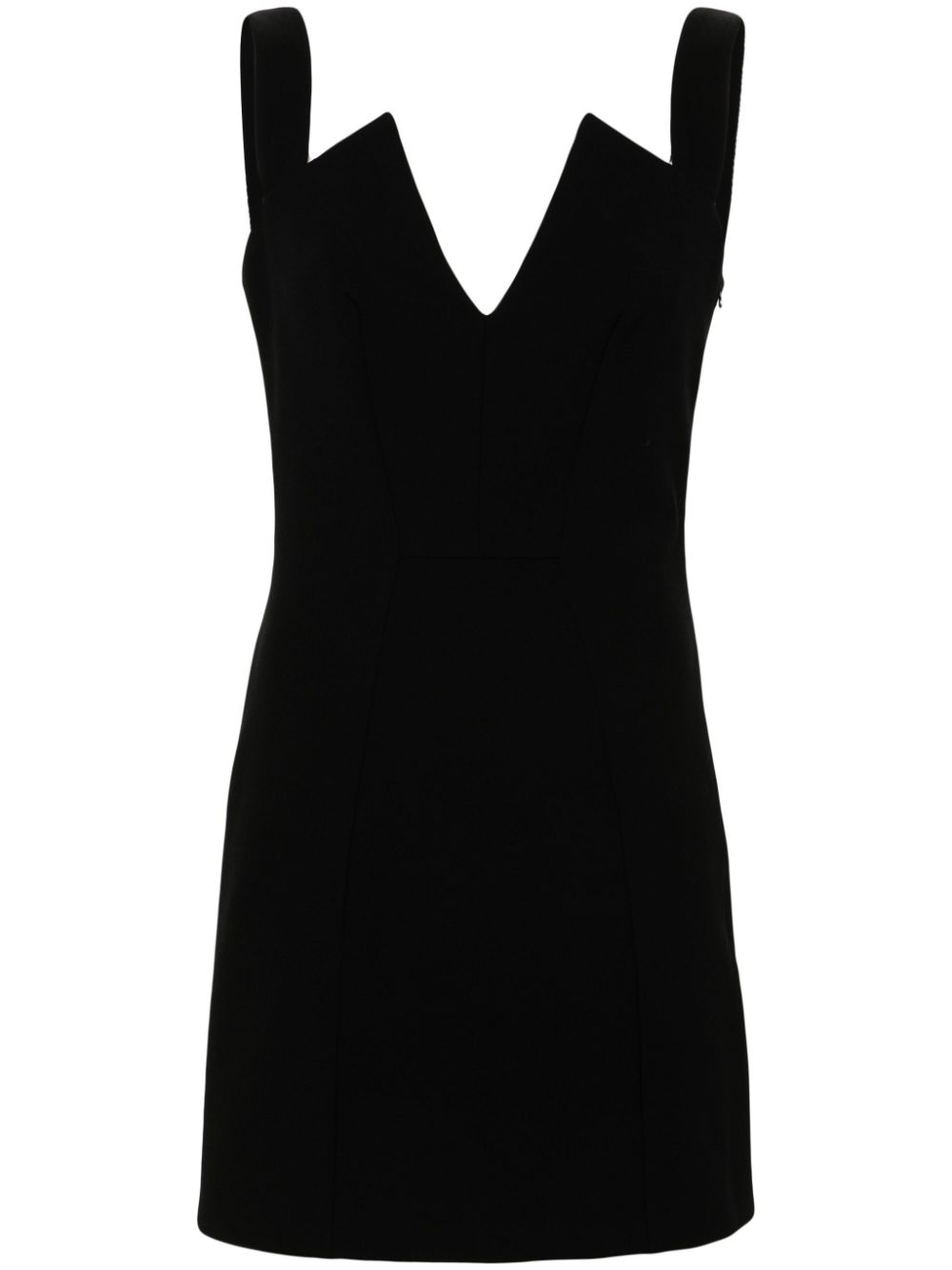 V-necked mini dress