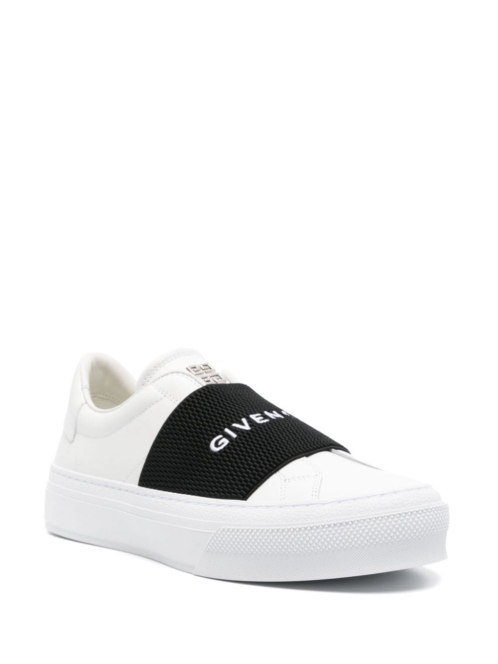 City sport elastic leather sneakers